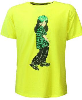 Band Merchandise Billie Eilish Anime Protagonist T-Shirt Band Merchandise Billie Eilish Anime Protagonist T-Shirt