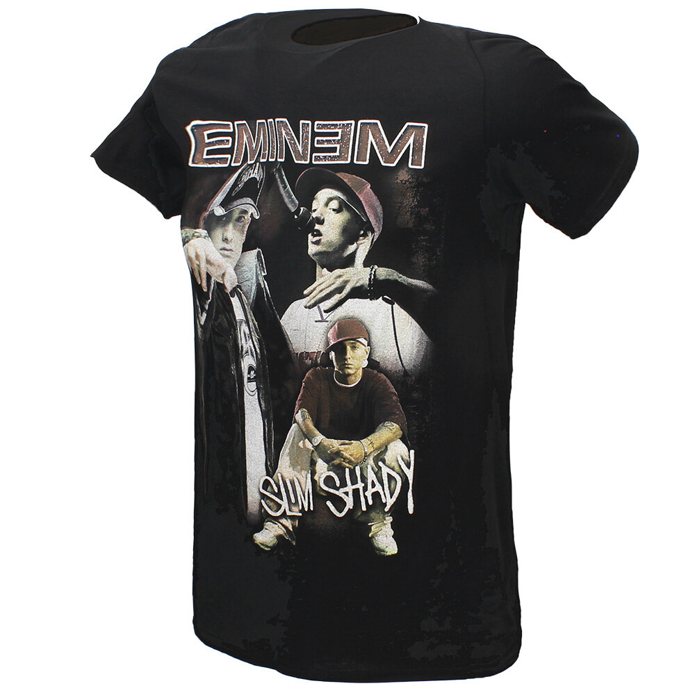 Band Merchandise Eminem Slim Shady Marshall Mathers Collage T-Shirt - Official Merchandise Band Merchandise Eminem Slim Shady Marshall Mathers Collage T-Shirt - Official Merchandise