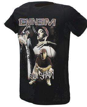 Band Merchandise Eminem Slim Shady Marshall Mathers Collage T-Shirt Band Merchandise Eminem Slim Shady Marshall Mathers Collage T-Shirt