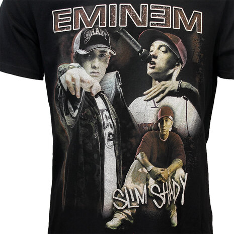 Band Merchandise Eminem Slim Shady Marshall Mathers Collage T-Shirt - Official Merchandise Band Merchandise Eminem Slim Shady Marshall Mathers Collage T-Shirt - Official Merchandise
