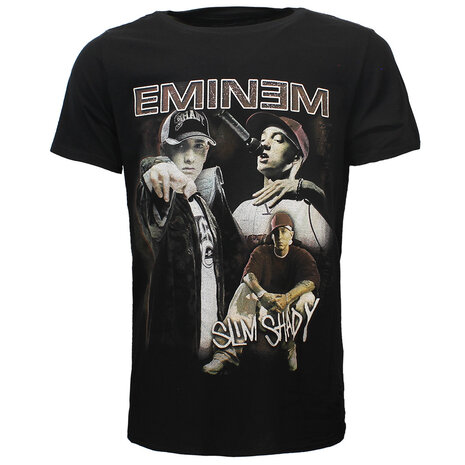Band Merchandise Eminem Slim Shady Marshall Mathers Collage T-Shirt - Official Merchandise Band Merchandise Eminem Slim Shady Marshall Mathers Collage T-Shirt - Official Merchandise