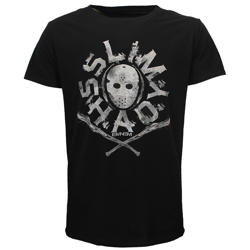 Band Merchandise Eminem Slim Shady Masked Spiked Baseball Bats T-Shirt - Official Merchandise Band Merchandise Eminem Slim Shady Masked Spiked Baseball Bats T-Shirt - Official Merchandise