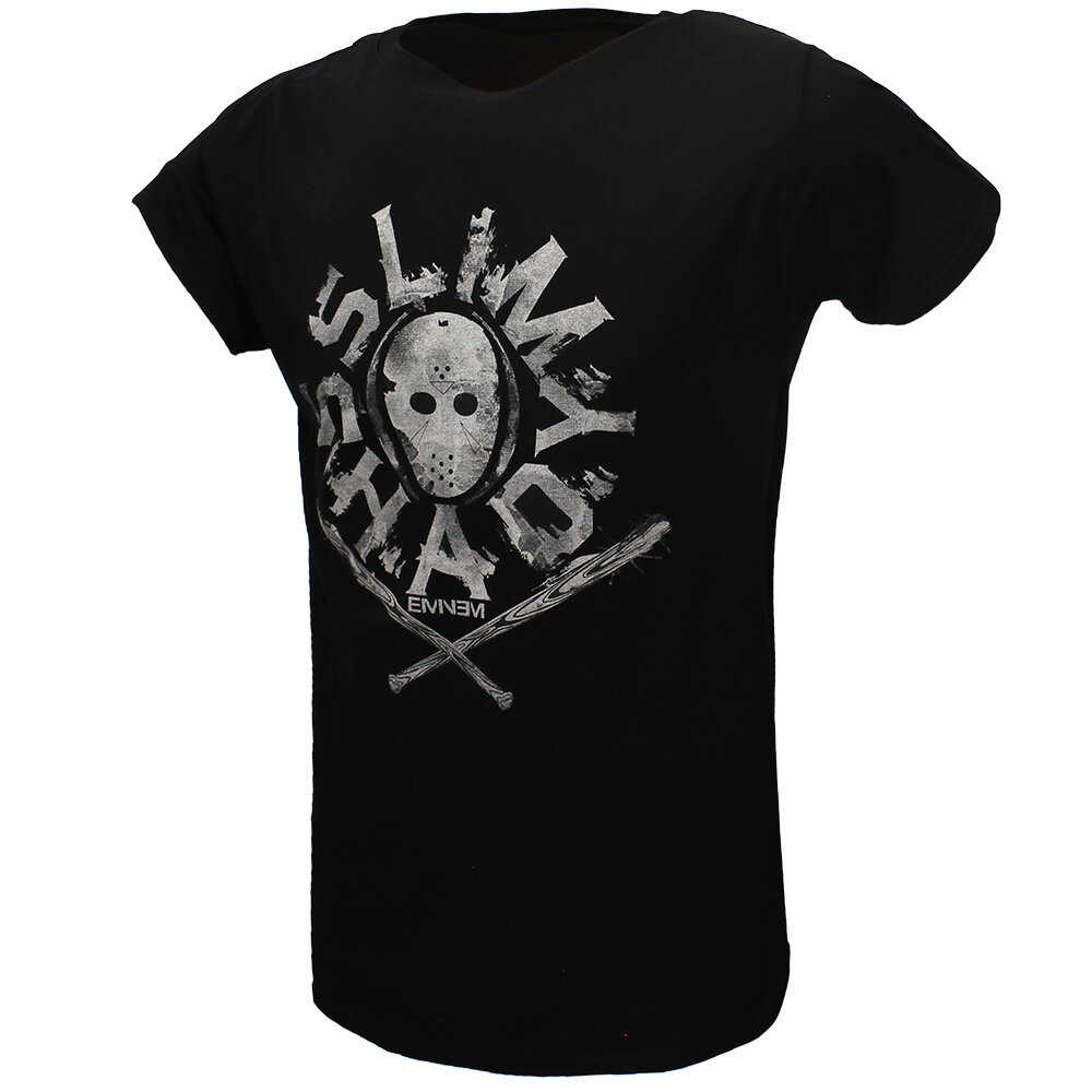 Band Merchandise Eminem Slim Shady Masked Spiked Baseball Bats T-Shirt - Official Merchandise Band Merchandise Eminem Slim Shady Masked Spiked Baseball Bats T-Shirt - Official Merchandise
