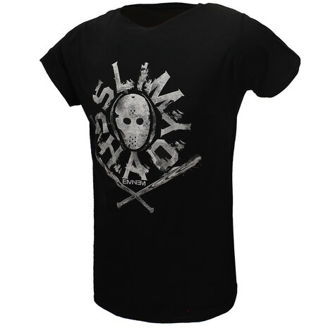 Band Merchandise Eminem Slim Shady Masked Spiked Baseball Bats T-Shirt - Official Merchandise Band Merchandise Eminem Slim Shady Masked Spiked Baseball Bats T-Shirt - Official Merchandise