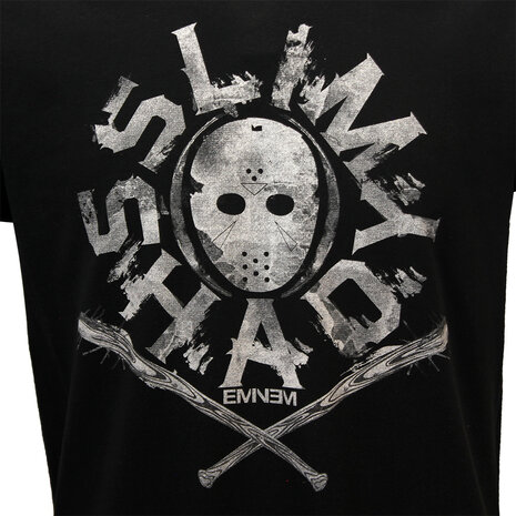 Band Merchandise Eminem Slim Shady Masked Spiked Baseball Bats T-Shirt - Official Merchandise Band Merchandise Eminem Slim Shady Masked Spiked Baseball Bats T-Shirt - Official Merchandise