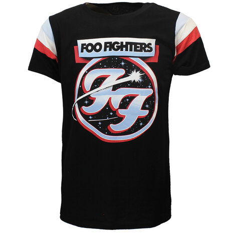 Band Merchandise Foo Fighters Comet 60’s Style Tricoloured Ringer T-Shirt - Officiële Merchandise