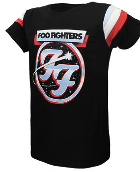 Band Merchandise Foo Fighters Comet 60’s Style Tricoloured Ringer T-Shirt Band Merchandise Foo Fighters Comet 60’s Style Tricoloured Ringer T-Shirt