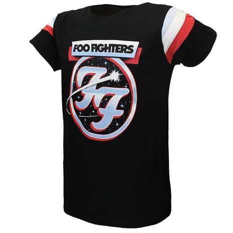 Band Merchandise Foo Fighters Comet 60’s Style Tricoloured Ringer T-Shirt - Officiële Merchandise