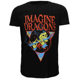 Band Merchandise Imagine Dragons Bones Flute Skeleton T-Shirt Band Merchandise Imagine Dragons Bones Flute Skeleton T-Shirt