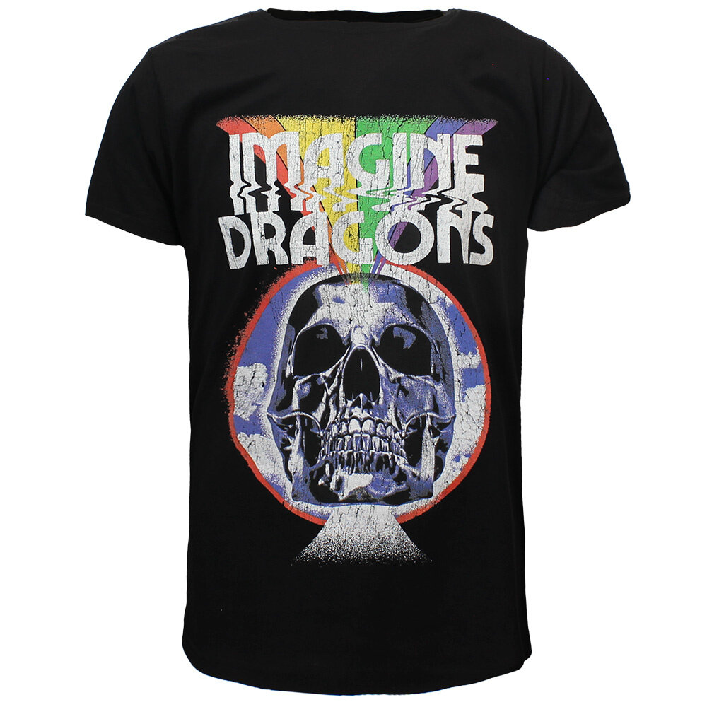 Band Merchandise Imagine Dragons Rainbow Skull Burst T-Shirt - Officiële Merchandise Band Merchandise Imagine Dragons Rainbow Skull Burst T-Shirt - Officiële Merchandise