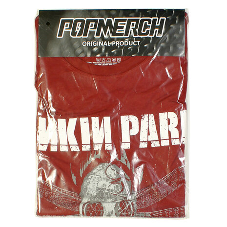 Band Merchandise Linkin Park Dragon Fly Gas Mask T-Shirt Rot – Offizielles Merchandise Band Merchandise Linkin Park Dragon Fly Gas Mask T-Shirt Rot – Offizielles Merchandise