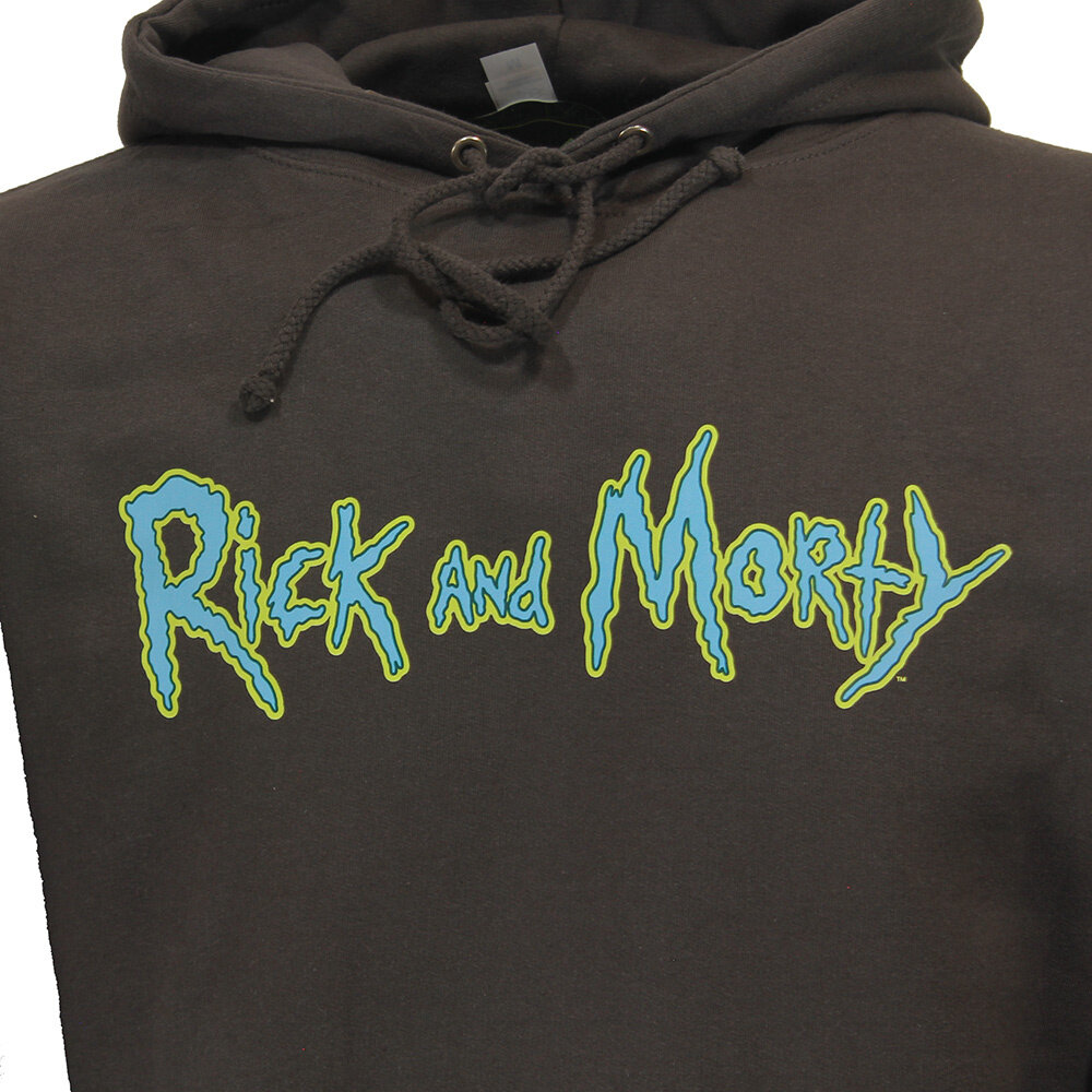 Rick and Morty Rick and Morty Sweater Spacecruiser Pullover Hoodie Donkergrijs - Officiële Merchandise Rick and Morty Rick and Morty Sweater Spacecruiser Pullover Hoodie Donkergrijs - Officiële Merchandise