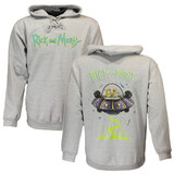 Rick and Morty Rick and Morty Sweater Spacecruiser Pullover Hoodie Grijs Rick and Morty Rick and Morty Sweater Spacecruiser Pullover Hoodie Grijs