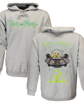Rick and Morty Rick and Morty Sweater Spacecruiser Pullover Hoodie Grijs Rick and Morty Rick and Morty Sweater Spacecruiser Pullover Hoodie Grijs