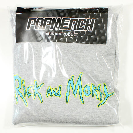 Rick and Morty Rick and Morty Sweater Spacecruiser Pullover Hoodie Grijs - Officiële Merchandise Rick and Morty Rick and Morty Sweater Spacecruiser Pullover Hoodie Grijs - Officiële Merchandise