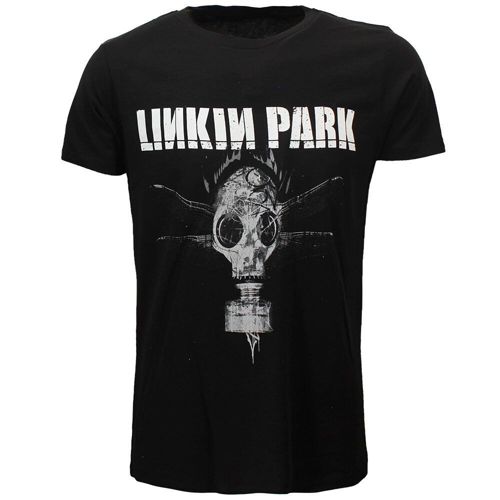 Linkin Park Dragon Fly Gas Mask T-Shirt Black - Official