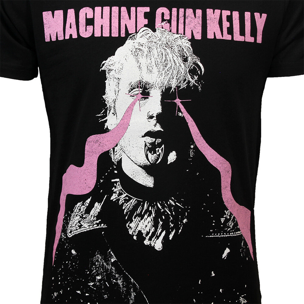Band Merchandise Machine Gun Kelly MGK Laser Eyes T-Shirt - Officiële Merchandise Band Merchandise Machine Gun Kelly MGK Laser Eyes T-Shirt - Officiële Merchandise