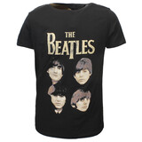 Band Merchandise The Beatles John Paul George Ringo Faces T-Shirt Band Merchandise The Beatles John Paul George Ringo Faces T-Shirt