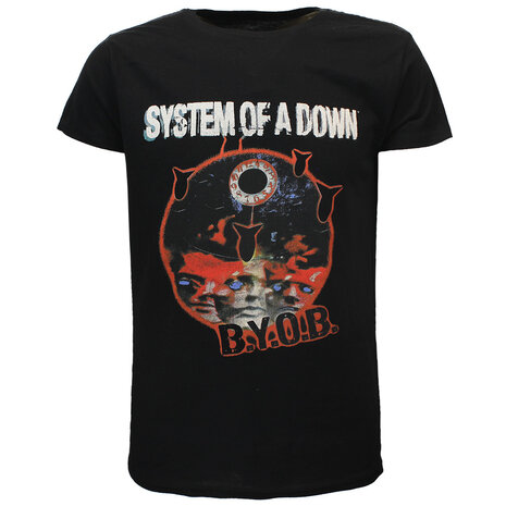 Band Merchandise System Of A Down BYOB Official Band T-Shirt - Officiële Merchandise Band Merchandise System Of A Down BYOB Official Band T-Shirt - Officiële Merchandise