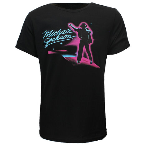 Band Merchandise Michael Jackson King Of Pop Neon Dance T-Shirt - Officiële Merchandise Band Merchandise Michael Jackson King Of Pop Neon Dance T-Shirt - Officiële Merchandise