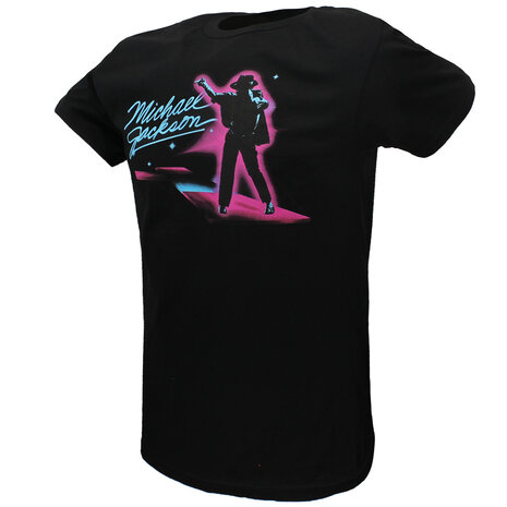 Band Merchandise Michael Jackson King Of Pop Neon Dance T-Shirt - Officiële Merchandise Band Merchandise Michael Jackson King Of Pop Neon Dance T-Shirt - Officiële Merchandise