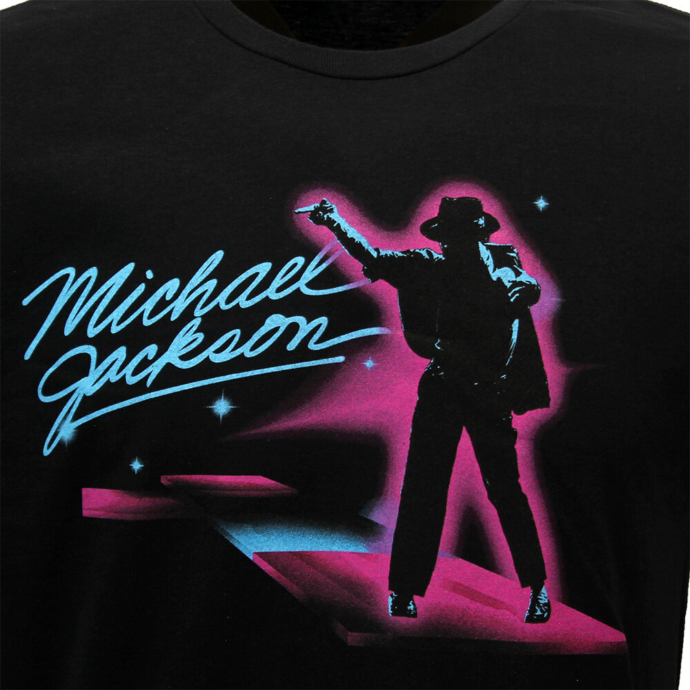 Band Merchandise Michael Jackson King Of Pop Neon Dance T-Shirt - Officiële Merchandise Band Merchandise Michael Jackson King Of Pop Neon Dance T-Shirt - Officiële Merchandise
