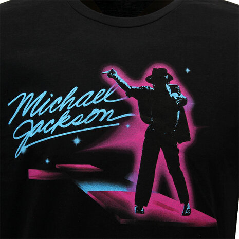 Band Merchandise Michael Jackson King Of Pop Neon Dance T-Shirt - Officiële Merchandise Band Merchandise Michael Jackson King Of Pop Neon Dance T-Shirt - Officiële Merchandise