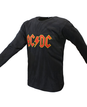 Band Merchandise ACDC Massive Logo Dip Dye Langarm-T-Shirt Band Merchandise ACDC Massive Logo Dip Dye Langarm-T-Shirt