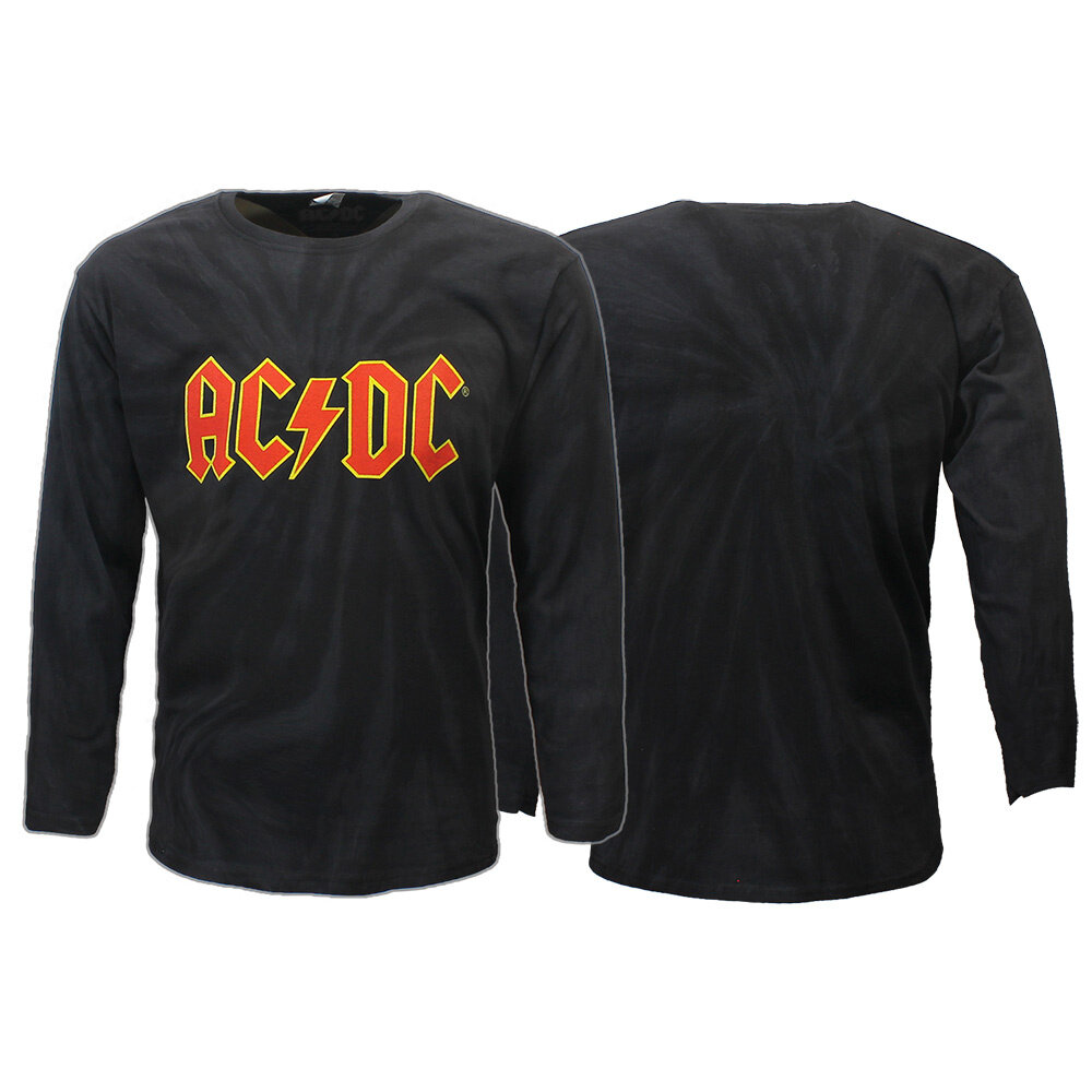 Band Merchandise ACDC Massive Logo Dip Dye Longsleeve T-Shirt Band Merchandise ACDC Massive Logo Dip Dye Longsleeve T-Shirt