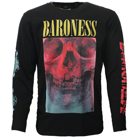 Band Merchandise Baroness Skull Tour Langarm-T-Shirt – offizielles Merchandise Band Merchandise Baroness Skull Tour Langarm-T-Shirt – offizielles Merchandise