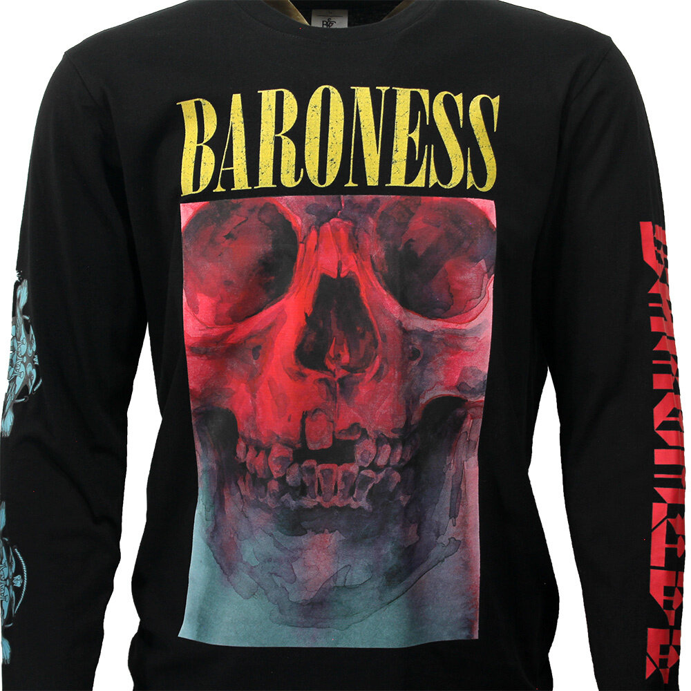Band Merchandise Baroness Skull Tour Langarm-T-Shirt – offizielles Merchandise Band Merchandise Baroness Skull Tour Langarm-T-Shirt – offizielles Merchandise