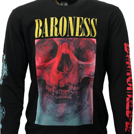 Band Merchandise Baroness Skull Tour Longsleeve T-Shirt - Officiële Merchandise Band Merchandise Baroness Skull Tour Longsleeve T-Shirt - Officiële Merchandise