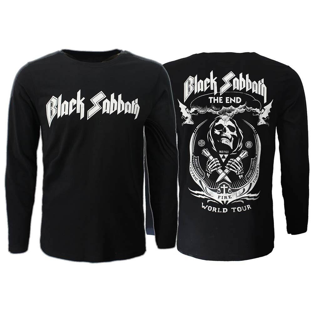 Band Merchandise Black Sabbath The End Vintage Longsleeve T-Shirt - Officiele Merchandise Band Merchandise Black Sabbath The End Vintage Longsleeve T-Shirt - Officiele Merchandise