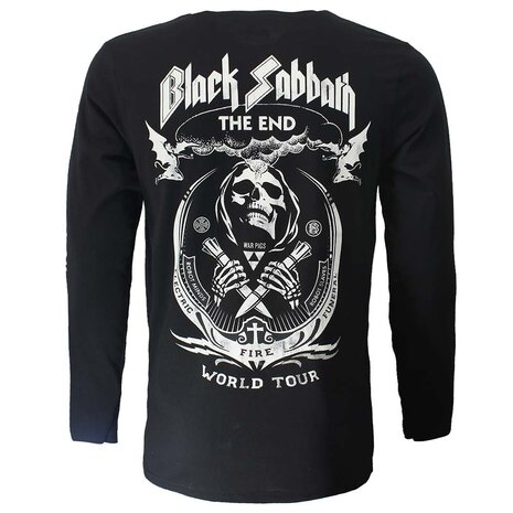 Band Merchandise Black Sabbath The End Vintage Longsleeve T-Shirt - Officiele Merchandise Band Merchandise Black Sabbath The End Vintage Longsleeve T-Shirt - Officiele Merchandise