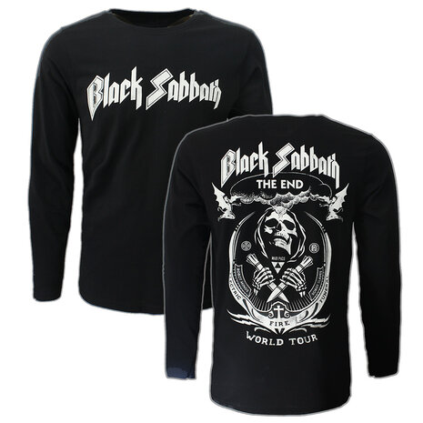 Band Merchandise Black Sabbath The End Vintage Longsleeve T-Shirt - Officiele Merchandise Band Merchandise Black Sabbath The End Vintage Longsleeve T-Shirt - Officiele Merchandise