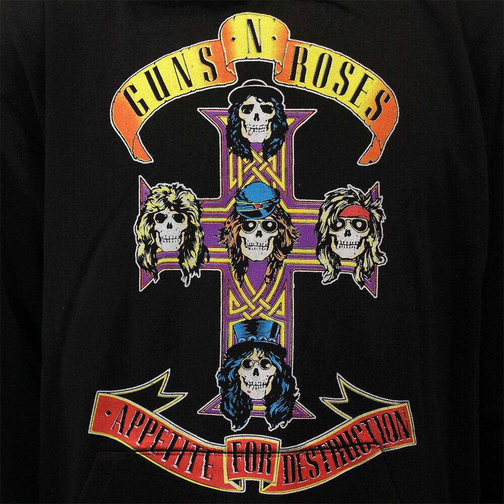 Band Merchandise Guns N' Roses Appetite For Destruction Hoodie Sweater - Official Merchandise Band Merchandise Guns N' Roses Appetite For Destruction Hoodie Sweater - Official Merchandise