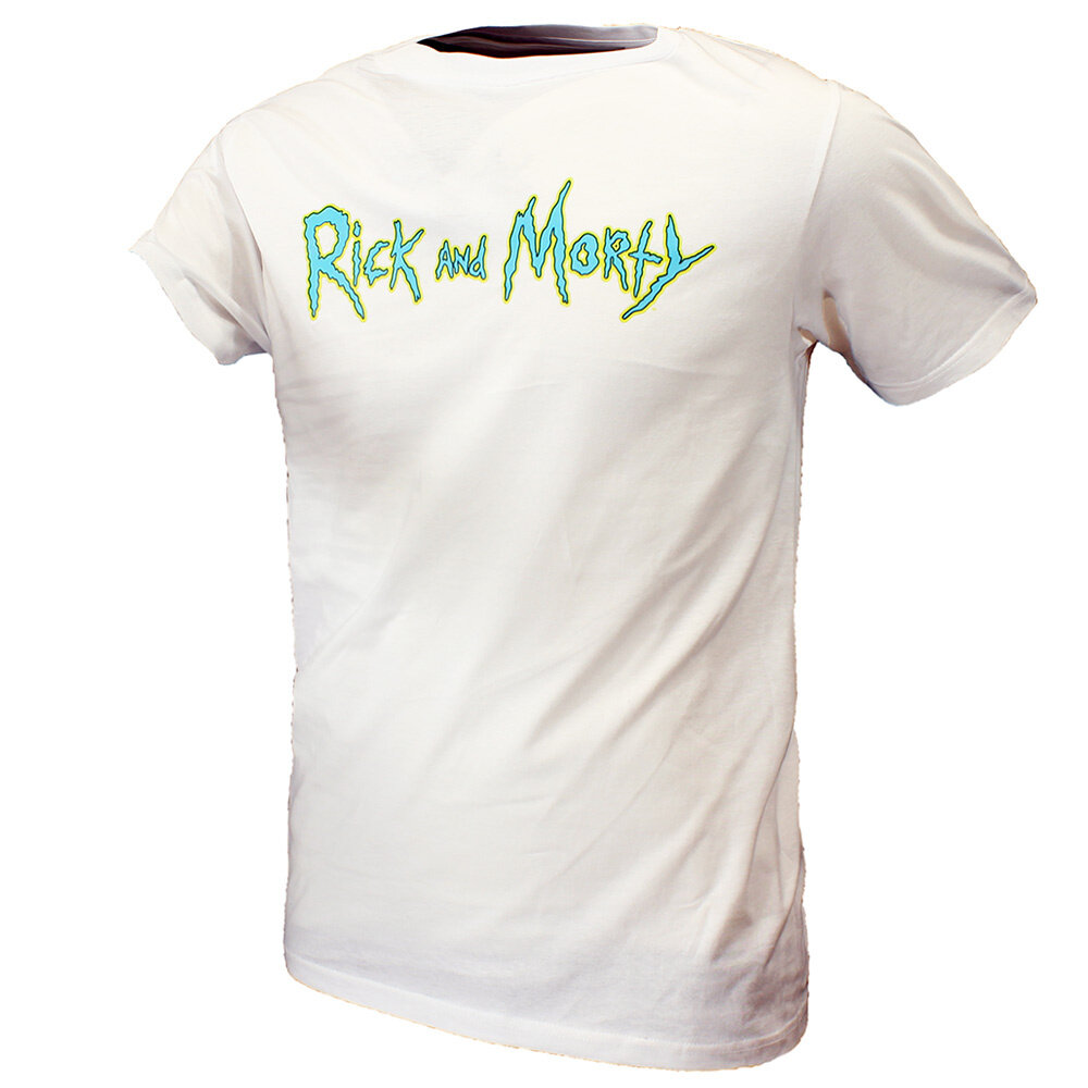 Rick and Morty Rick and Morty Logo T-Shirt Wit - Officiële Merchandise Rick and Morty Rick and Morty Logo T-Shirt Wit - Officiële Merchandise
