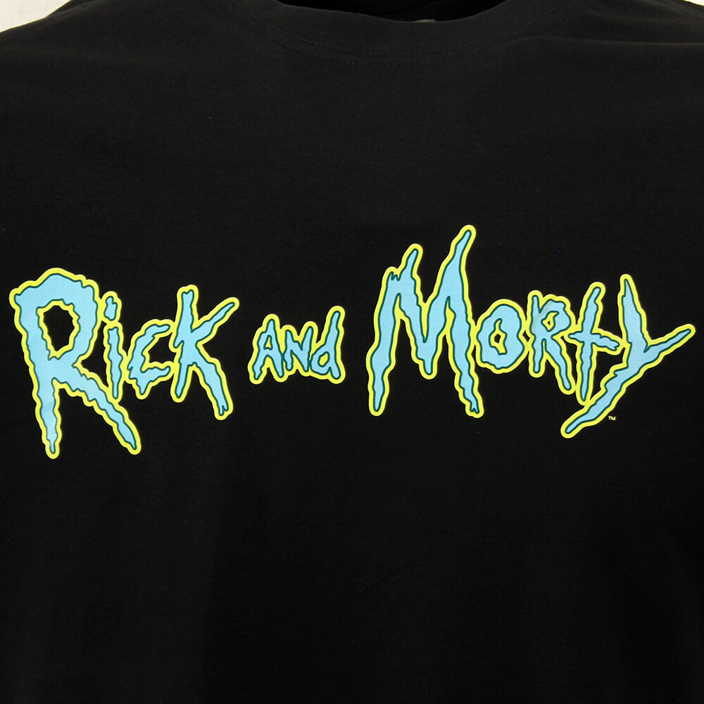 Rick and Morty Rick and Morty Logo T-Shirt Schwarz – Offizielles Merchandise
