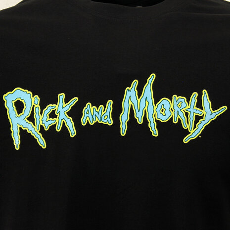 Rick and Morty Rick and Morty Logo T-Shirt Zwart - Officiële Merchandise Rick and Morty Rick and Morty Logo T-Shirt Zwart - Officiële Merchandise