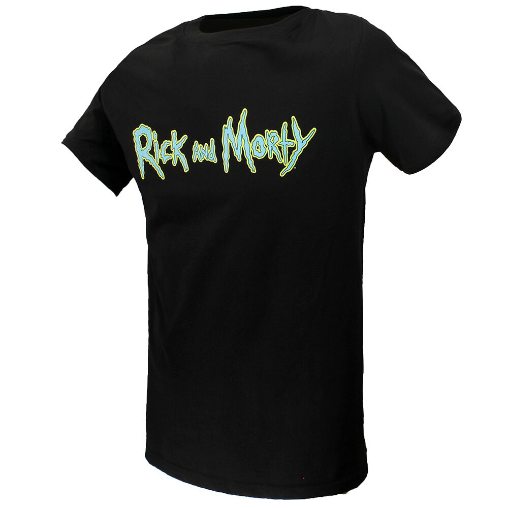 Rick and Morty Rick and Morty Logo T-Shirt Schwarz – Offizielles Merchandise