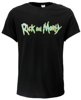 Rick and Morty Rick and Morty Logo T-Shirt Zwart