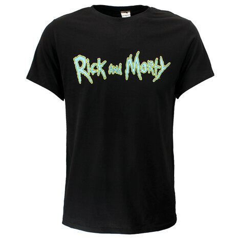 Rick and Morty Rick and Morty Logo T-Shirt Schwarz – Offizielles Merchandise