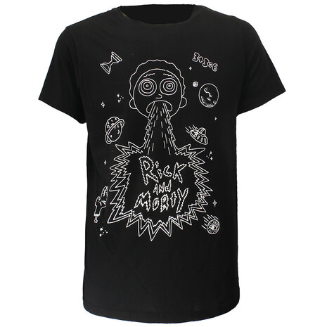Rick and Morty Rick and Morty Space Barf T-Shirt - Officiële Merchandise Rick and Morty Rick and Morty Space Barf T-Shirt - Officiële Merchandise