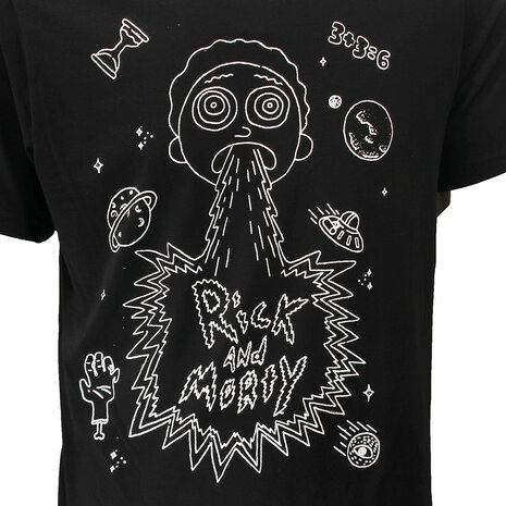 Rick and Morty Rick and Morty Space Barf T-Shirt - Officiële Merchandise Rick and Morty Rick and Morty Space Barf T-Shirt - Officiële Merchandise