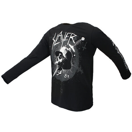 Band Merchandise Slayer Soldier Skull Dagger Longsleeve T-Shirt - Official Merchandise Band Merchandise Slayer Soldier Skull Dagger Longsleeve T-Shirt - Official Merchandise