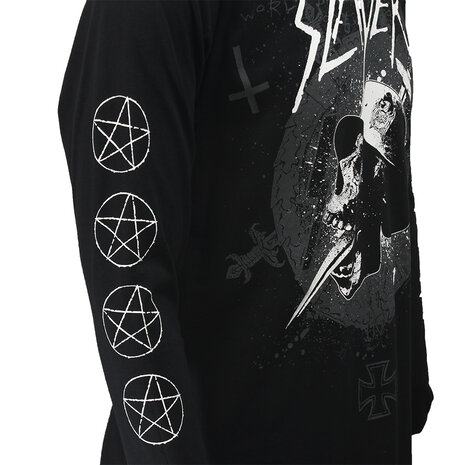 Band Merchandise Slayer Soldier Skull Dagger Longsleeve T-Shirt - Official Merchandise Band Merchandise Slayer Soldier Skull Dagger Longsleeve T-Shirt - Official Merchandise