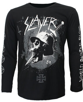 Band Merchandise Slayer Soldier Skull Dagger Longsleeve T-Shirt Band Merchandise Slayer Soldier Skull Dagger Longsleeve T-Shirt