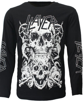 Band Merchandise Slayer Pile Of Skulls Longsleeve T-Shirt