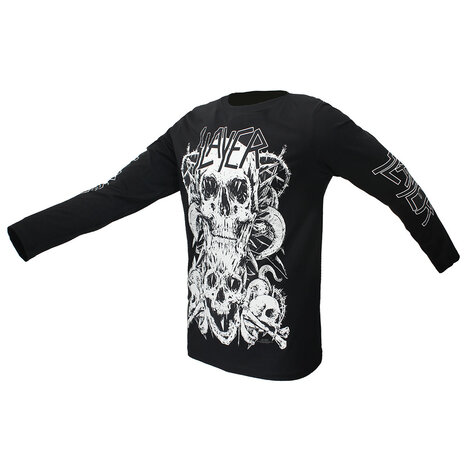 Band Merchandise Slayer Pile Of Skulls Langarm-T-Shirt – offizielles Merchandise Band Merchandise Slayer Pile Of Skulls Langarm-T-Shirt – offizielles Merchandise