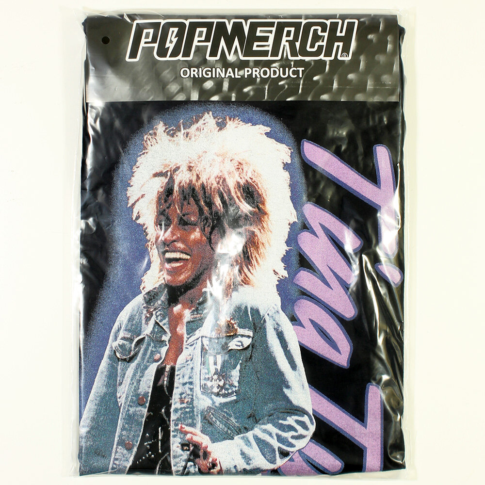 Band Merchandise Tina Turner Live Performance Vertical Logo T-Shirt - Officiële Merchandise